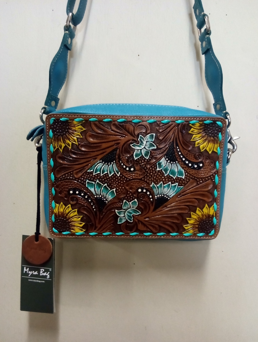 NWT Myra Bag Co Hand Tooled Leather Purse